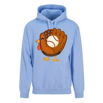 Turkey Baseball Glove Thanksgiving Day Catchers Dads Gift Unisex Surf Hoodie