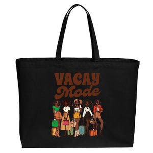 Trip Black Girl Travel Vacation Besties Trip Vacay Mod Cotton Canvas Jumbo Tote