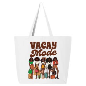 Trip Black Girl Travel Vacation Besties Trip Vacay Mod 25L Jumbo Tote