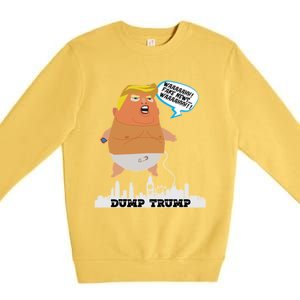 Trump Balloon Gift Premium Crewneck Sweatshirt