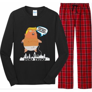 Trump Balloon Gift Long Sleeve Pajama Set