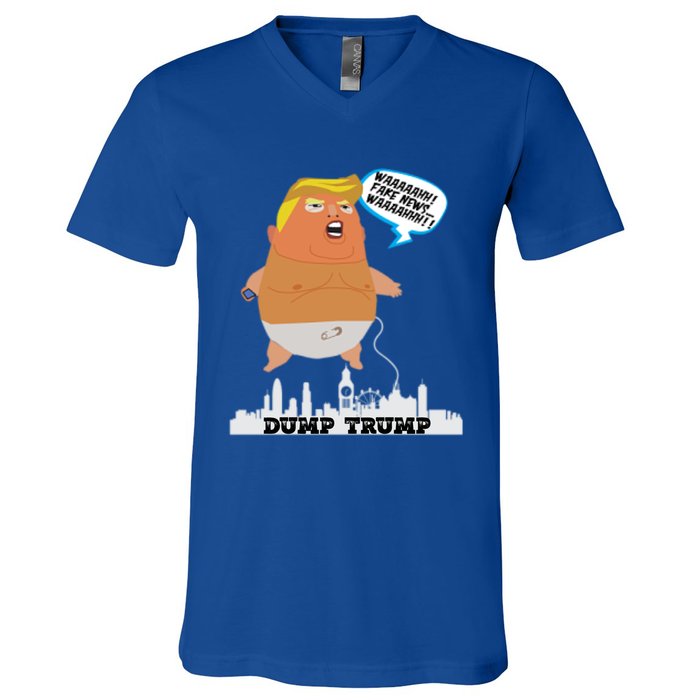 Trump Balloon Gift V-Neck T-Shirt