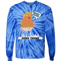 Trump Balloon Gift Tie-Dye Long Sleeve Shirt