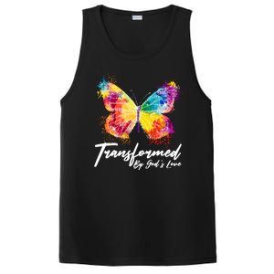 Transformed By Gods Love Painted Butterfly PosiCharge Competitor Tank