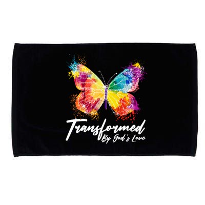 Transformed By Gods Love Painted Butterfly Microfiber Hand Towel