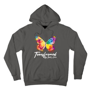 Transformed By Gods Love Painted Butterfly Hoodie