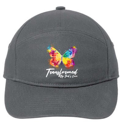 Transformed By Gods Love Painted Butterfly 7-Panel Snapback Hat