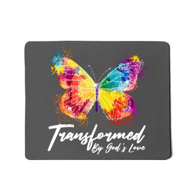 Transformed By Gods Love Painted Butterfly Mousepad