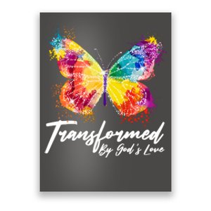 Transformed By Gods Love Painted Butterfly Poster