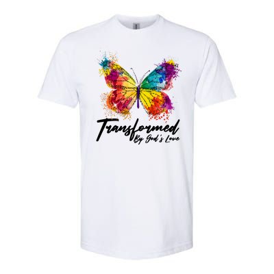 Transformed By Gods Love Painted Butterfly Softstyle® CVC T-Shirt