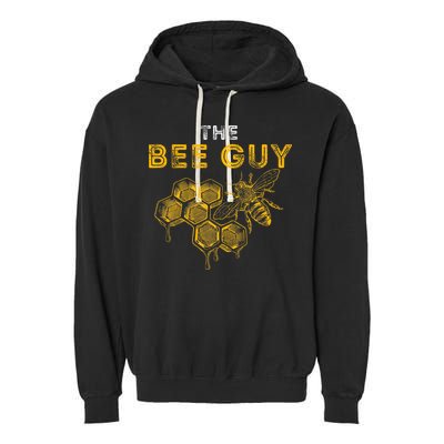 The Bee Guy Bee Lover Beekeeping & Beekeeper Garment-Dyed Fleece Hoodie