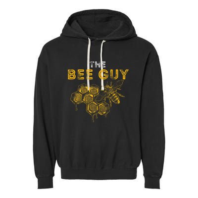 The Bee Guy Bee Lover Beekeeping & Beekeeper Garment-Dyed Fleece Hoodie