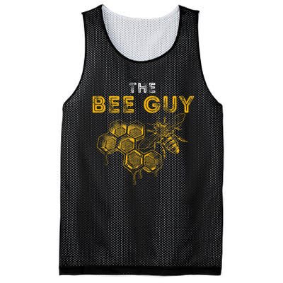 The Bee Guy Bee Lover Beekeeping & Beekeeper Mesh Reversible Basketball Jersey Tank