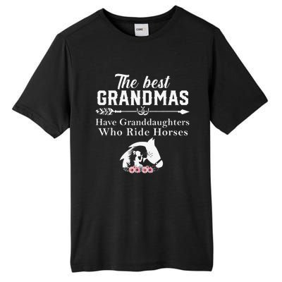 The Best Grandmas Who Have Granddaughters Ride Horse Tall Fusion ChromaSoft Performance T-Shirt