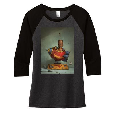 To Boldly Go Women's Tri-Blend 3/4-Sleeve Raglan Shirt