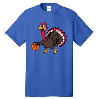 Thanksgiving Basketball Gobble Player Turkey Day Funny Gift Tall T-Shirt