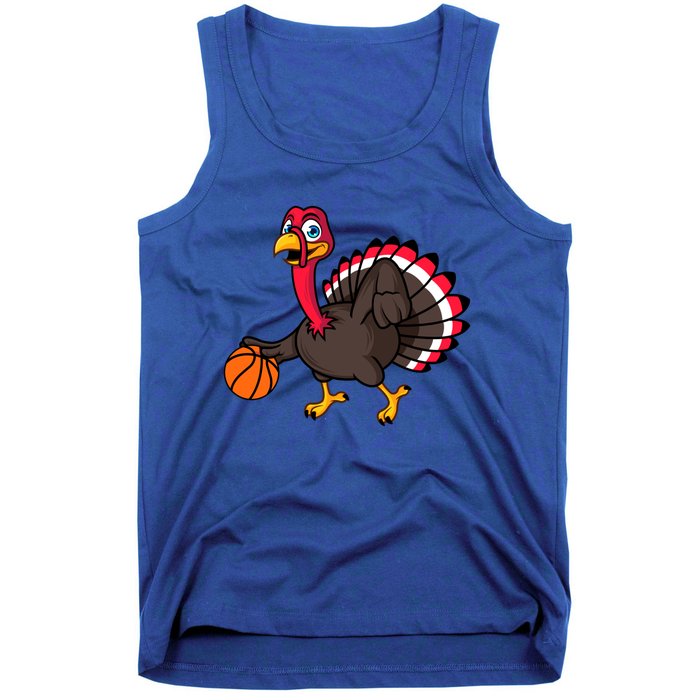 Thanksgiving Basketball Gobble Player Turkey Day Funny Gift Tank Top