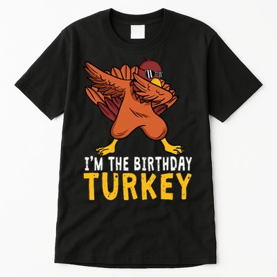 Thanksgiving Birthday Gifts Funny Bday Born on Thanksgiving Tall T-Shirt