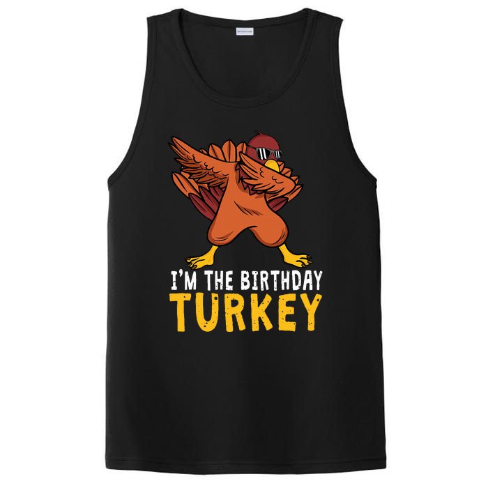 Thanksgiving Birthday Gifts Funny Bday Born on Thanksgiving PosiCharge Competitor Tank