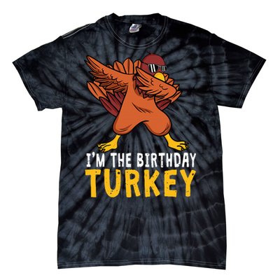 Thanksgiving Birthday Gifts Funny Bday Born on Thanksgiving Tie-Dye T-Shirt