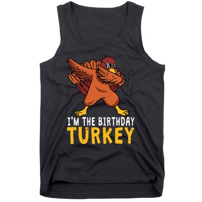 Thanksgiving Birthday Gifts Funny Bday Born on Thanksgiving Tank Top