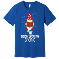 The Bookworm Gnome Christmas Gnome Book Reading Enthusiast Gift Premium T-Shirt