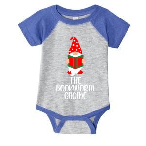 The Bookworm Gnome Christmas Gnome Book Reading Enthusiast Gift Infant Baby Jersey Bodysuit