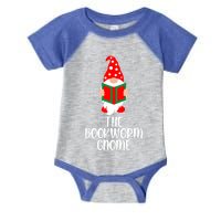 The Bookworm Gnome Christmas Gnome Book Reading Enthusiast Gift Infant Baby Jersey Bodysuit