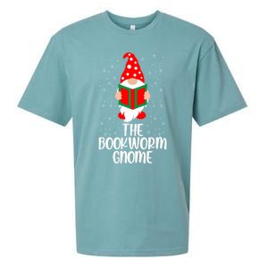 The Bookworm Gnome Christmas Gnome Book Reading Enthusiast Gift Sueded Cloud Jersey T-Shirt