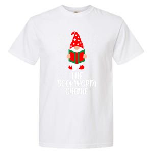 The Bookworm Gnome Christmas Gnome Book Reading Enthusiast Gift Garment-Dyed Heavyweight T-Shirt