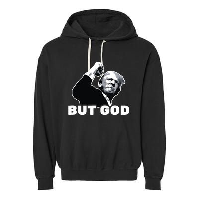 Trump But God Garment-Dyed Fleece Hoodie