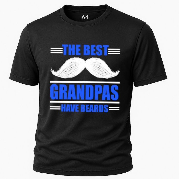 The Best Grandpas Have Beards Meaningful Gift Cooling Performance Crew T-Shirt