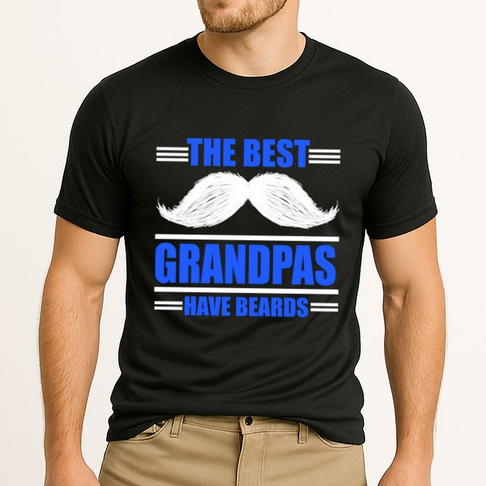 The Best Grandpas Have Beards Meaningful Gift Cooling Performance Crew T-Shirt
