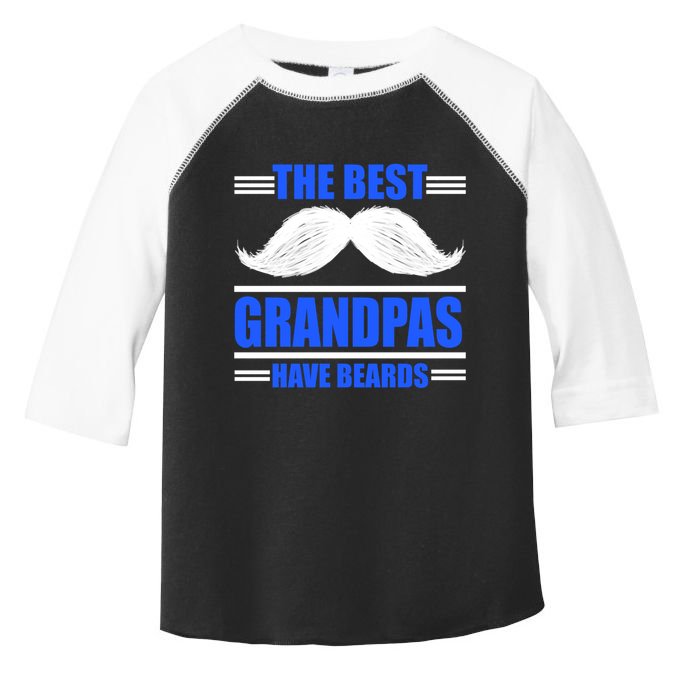 The Best Grandpas Have Beards Meaningful Gift Toddler Fine Jersey T-Shirt