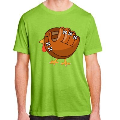 Turkey Baseball Glove Catcher Softball Thanksgiving Mom Cool Gift Adult ChromaSoft Performance T-Shirt