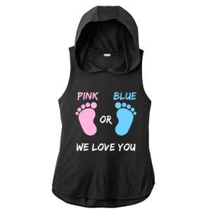 Team Boy Girl Gender Reveal Gift Ladies PosiCharge Tri-Blend Wicking Draft Hoodie Tank