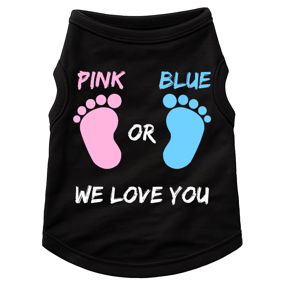 Team Boy Girl Gender Reveal Gift Doggie Tank
