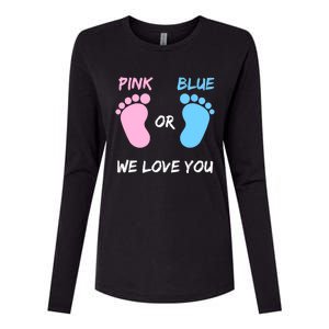 Team Boy Girl Gender Reveal Gift Womens Cotton Relaxed Long Sleeve T-Shirt