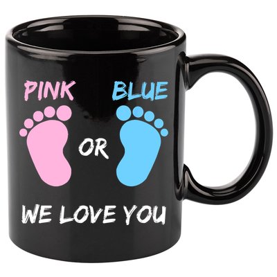 Team Boy Girl Gender Reveal Gift 11oz C Handle Ceramic Mug