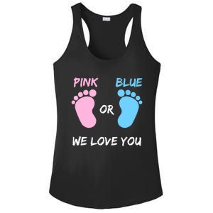 Team Boy Girl Gender Reveal Gift Ladies PosiCharge Competitor Racerback Tank