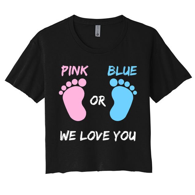 Team Boy Girl Gender Reveal Gift Crop Top