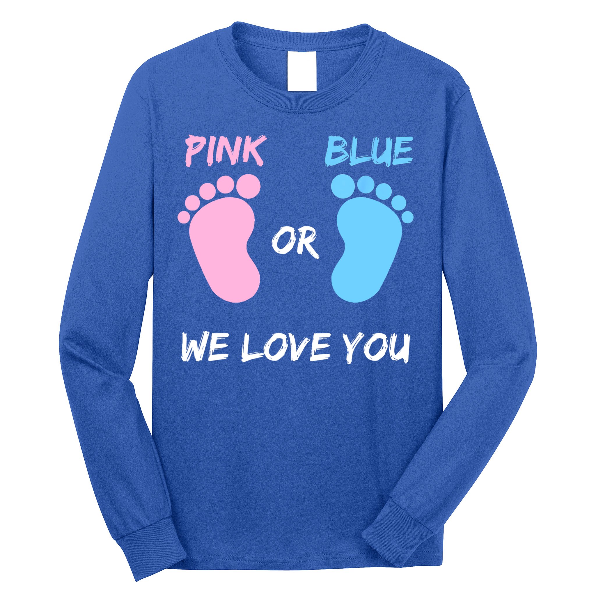 Team Boy Girl Gender Reveal Gift Long Sleeve Shirt