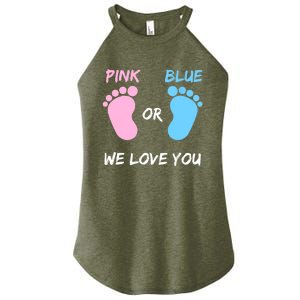 Team Boy Girl Gender Reveal Gift Women's Perfect Tri Rocker Tank