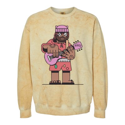 Thundercat Bass Guitarist Colorblast Crewneck Sweatshirt