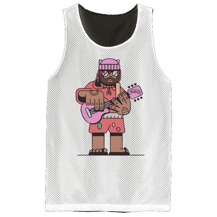 Thundercat Bass Guitarist Mesh Reversible Basketball Jersey Tank