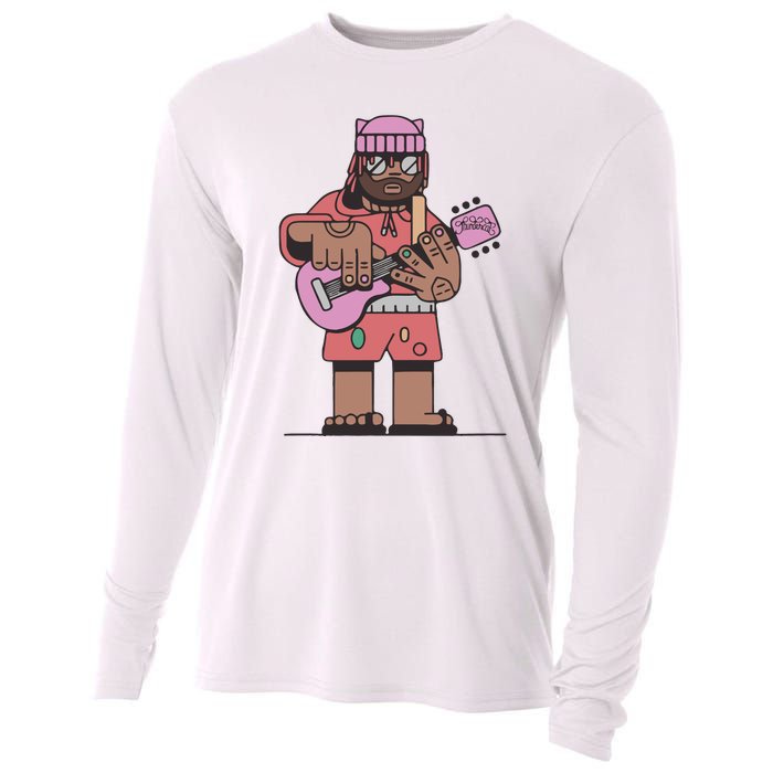 Thundercat Bass Guitarist Cooling Performance Long Sleeve Crew