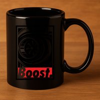 Turbo Boost Gift For Racing And Drift Car Lovers Gift 11oz C Handle Ceramic Mug