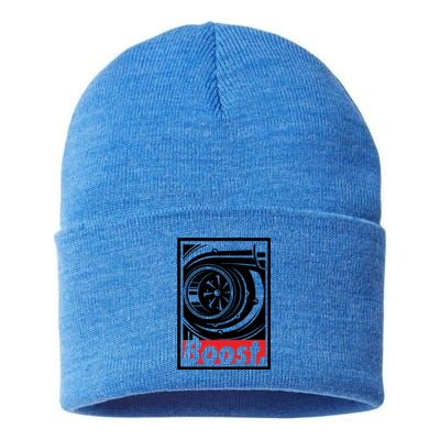 Turbo Boost Gift For Racing And Drift Car Lovers Gift Sustainable Knit Beanie