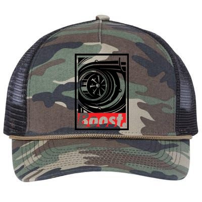 Turbo Boost Gift For Racing And Drift Car Lovers Gift Retro Rope Trucker Hat Cap