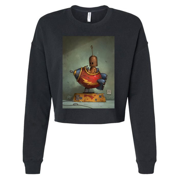 To Boldly Go Cropped Pullover Crew